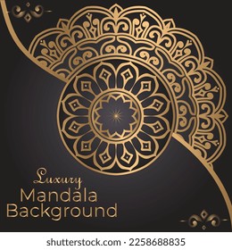 Luxury ornamental mandala design background template