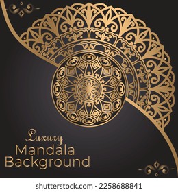 Luxury ornamental mandala design background template