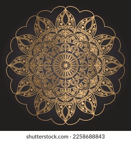 Luxury ornamental mandala design background template