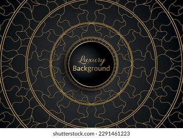 Luxury ornamental mandala design background in gold color vector. Vector islamic background