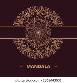 Luxury ornamental mandala design background vector