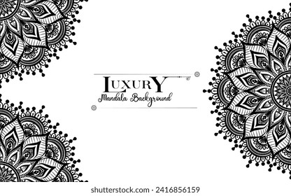 luxury ornamental mandala design background, element for invitation, meditation poster, yoga, wedding, book cover, cover page, luxury mandala art illustration vector art