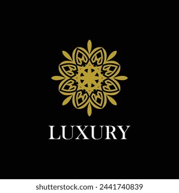 Luxury ornamental mandala design background in gold color vector. Vector islamic background Free Vector