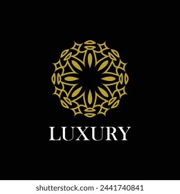 Luxury ornamental mandala design background in gold color vector. Vector islamic background Free Vector