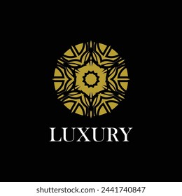 Luxury ornamental mandala design background in gold color vector. Vector islamic background Free Vector