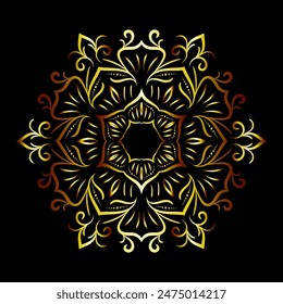 luxury ornamental mandala design background, Decorative ornamental Mandala in ethnic oriental style, Vintage decorative elements