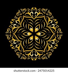 luxury ornamental mandala design background, Decorative ornamental Mandala in ethnic oriental style, Vintage decorative elements