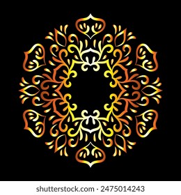 luxury ornamental mandala design background, Decorative ornamental Mandala in ethnic oriental style, Vintage decorative elements