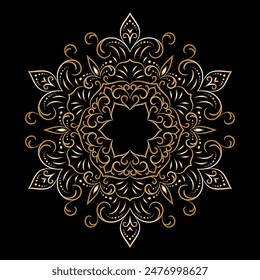 luxury ornamental mandala design background, Decorative ornamental Mandala in ethnic oriental style, Vintage decorative elements