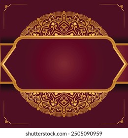  Luxury Ornamental Mandala Design Background In Gold Color Luxury Mandala Background For Wedding Invitation Book Cover