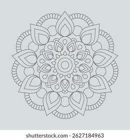 fundo de design de mandala ornamental de luxo	