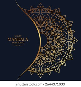 Luxury Ornamental Mandala Design Background Template Vector