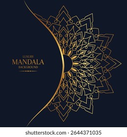 Luxury Ornamental Mandala Design Background Template Vector