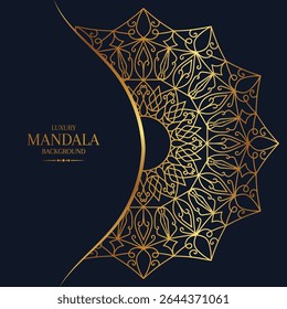 Luxury Ornamental Mandala Design Background Template Vector