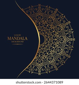 Luxury Ornamental Mandala Design Background Template Vector