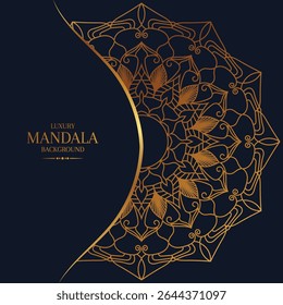Luxury Ornamental Mandala Design Background Template Vector