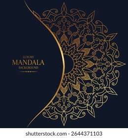 Luxury Ornamental Mandala Design Background Template Vector