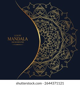 Luxury Ornamental Mandala Design Background Template Vector