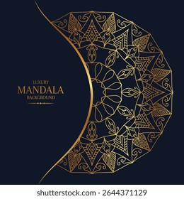 Luxury Ornamental Mandala Design Background Template Vector
