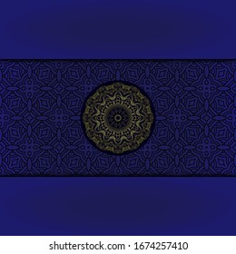 Luxury ornamental mandala design. Vector template card. 