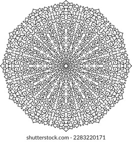Luxury Ornamental Mandala Lace Background.