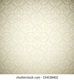 Luxury ornamental retro floral wallpaper