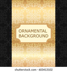 Luxury ornamental vintage background. Template for design