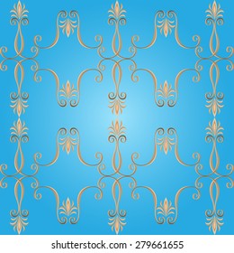  Luxury ornamental  wallpaper pattern.