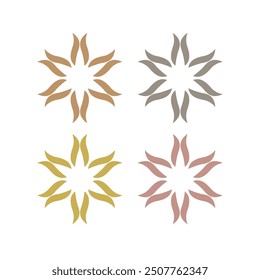 LUXURY ORNAMENTAL WELLNESS SPA MASSAGE RESORT SIGN SYMBOL LOGO VECTOR 