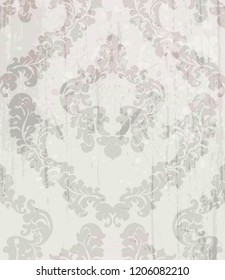 Luxury ornamented pattern Vector. Royal luxury texture floral decor. Floral decoration intricated details. Pastel colors