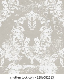 Luxury ornamented pattern Vector. Royal luxury texture floral decor. Floral decoration intricated details. Pastel colors