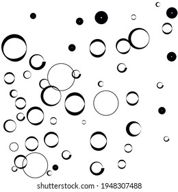 Luxury Oval Calm Geometrical Vector Illustration. Classical Strict Round Modern Style Simple Art. Curves White Black Elegant Circles Art Illustration. Circle Retro Light Minimal Ornamental Fabrics.