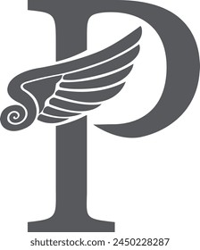 Luxury P letters logo design. Initials P logo template vector icon design