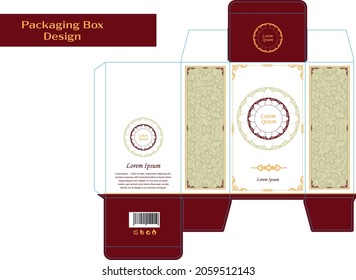 Luxury Packaging Box Design Template for Cosmetic Product
