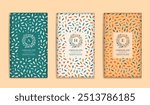 Luxury packaging design of chocolate bars. Vintage vector ornament template. Elegant, classic elements. Great for food, drink and other package types. Can be used for background and wallpaper.