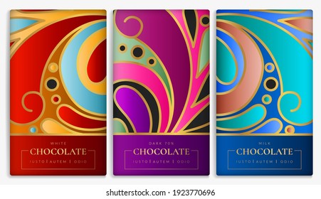 Luxury Packaging Design Chocolate Bars Vintage Stock Vector (Royalty ...