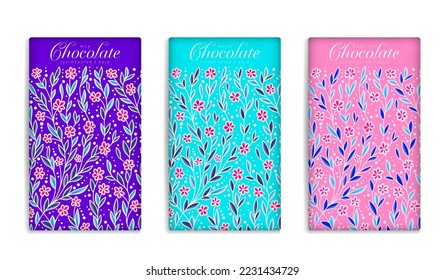 Luxury packaging design of chocolate bars. Vintage vector ornament template. Elegant, classic elements. Great for food, drink and other package types. Can be used for background and wallpaper.