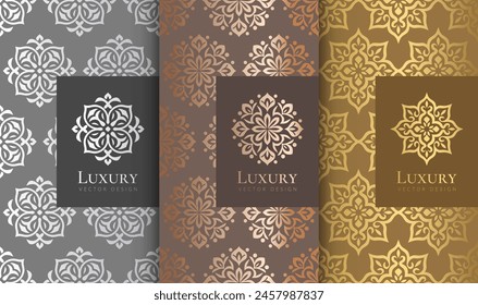 Luxury packaging design of chocolate bars. Vintage vector ornament template. Elegant, classic elements. Great for food, drink and other package types. Can be used for background and wallpaper.