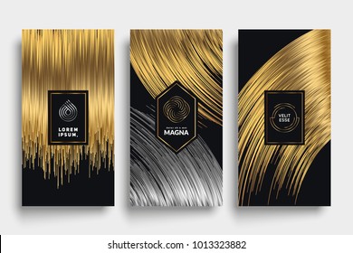 Luxury packaging templates. Eps10 vector.