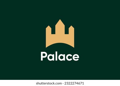 Luxury Palace gold logo design template