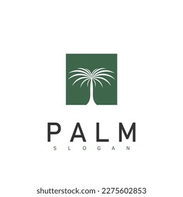 Luxury Palm Logo Template Vector