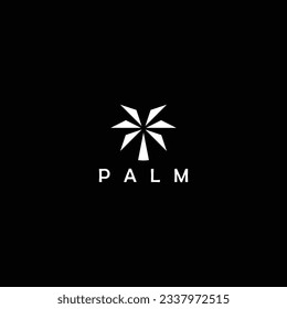 Luxury Palm Logo Template Vector