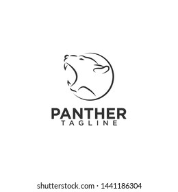 Luxury Panther logo design vector