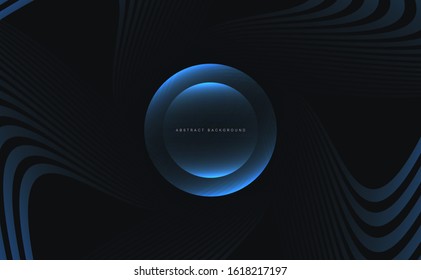 Luxury paper cut background, Abstract decoration, golden pattern, halftone gradients, 3d Vector illustration. 
Black and blue waves Cover template, geometric shapes, modern minimal banner