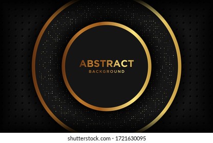 Luxury paper cut background, Abstract decoration, golden pattern, halftone gradients, elegant decoration.