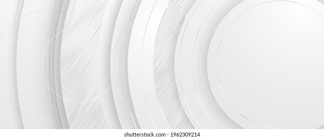 Luxury paper cut background, Abstract decoration, golden pattern, halftone gradients, 3d Vector illustration. Black, white, gold waves. Cover template, geometric shapes, modern minimalist banner.