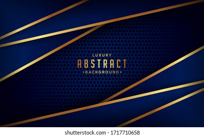 Luxury paper cut background, golden pattern, Graphic design element. Elegant decoration