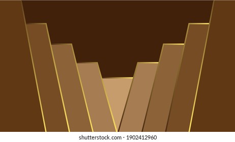 Luxury Paper Cut Background for Poster,  Flyer,  Vector,  Cover Design, Book, CD, Banner and Website Advertising