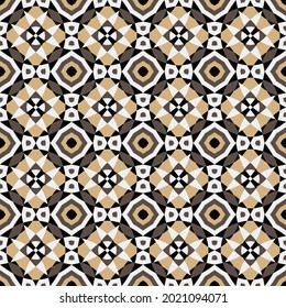 luxury parquet seamless pattern. black, beige, brown polygons, segments, shapes are grouped and lined up on a light background. vector