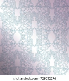 Luxury pattern background Vector. Royal victorian ornament. Rich baroque rococo template